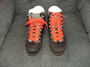 Vintage Swiss Army RAICHLE  BALLI Leather Boots Hiking Mountaineering  Sz- 6 M - Picture 1 of 7