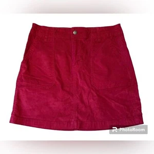 Old Navy dunkelroter Cordrock Damengröße 8 Valentinstag Valentinstag - Bild 1 von 10