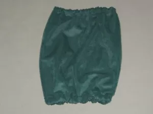 Medium Dog Snood Dark Green Handmade Pet Ear Care Long Eared Dogs Ready to Ship - Picture 1 of 4