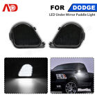 LED Truck Side Mirror Puddle Lights For Dodge Ram 10-19 1500 2500 3500 4500 5500