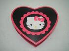 Boîte à souvenirs bijoux en bois en forme de cœur Hello Kitty Sanrio avec miroir