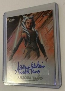 STAR WARS CHROME FINEST 2018 FA-AER ASHLEY ECKSTEIN(AHSOKA TANO) AUTOGRAPH 19/25