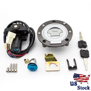 Interruptor de encendido bloqueo de tapa de gas combustible 2 teclas para Yamaha YZF R1 1992-2012 R6 2009-2011 - Imagen 1 de 7