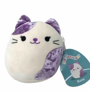 Squishmallows Velvet Squad 5 inch Rune the Cat Plush New - Picture 1 of 3