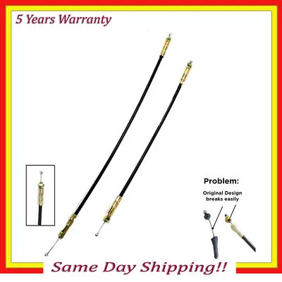 Fix Side Door Latch Metal Cable Hinged Door Handle For Ford E150 E250 E350 2pcs - Image 1 of 4