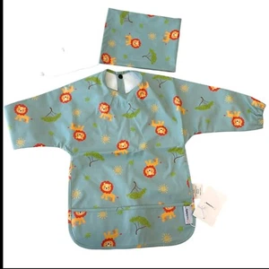 Foodiebaby Feeding Bib Baby Cover all Cartoon Theme Carry Case Included - Picture 1 of 40