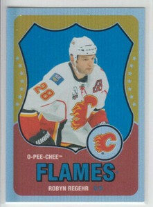10/11 OPC Calgary Flames Robyn Regher Retro Rainbow card #94
