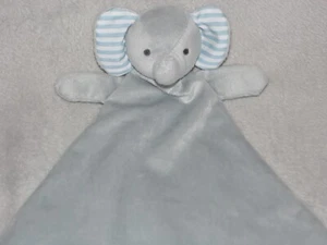 Mothercare elephant comforter grey soft toy blue ears - Picture 1 of 5