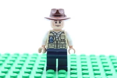 Lego Minifigura Mundo Jurásico Dinosaurio Veterinario con Sombrero Fedora JW016 Foto 1 de 4