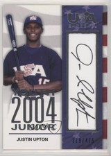 2007 USA Baseball 2004 Youth Junior Auto /475 Justin Upton #YJ-2 Auto