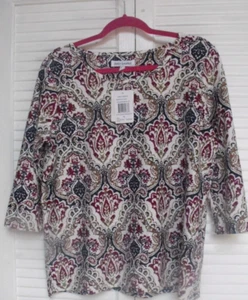 Women's "Emily Daniels,"  Top, Size  PL,  Multi-colors" - Picture 1 of 5
