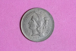 Estate Find 1866 - Three Cent Nickel!! #K49404 - Picture 1 of 2
