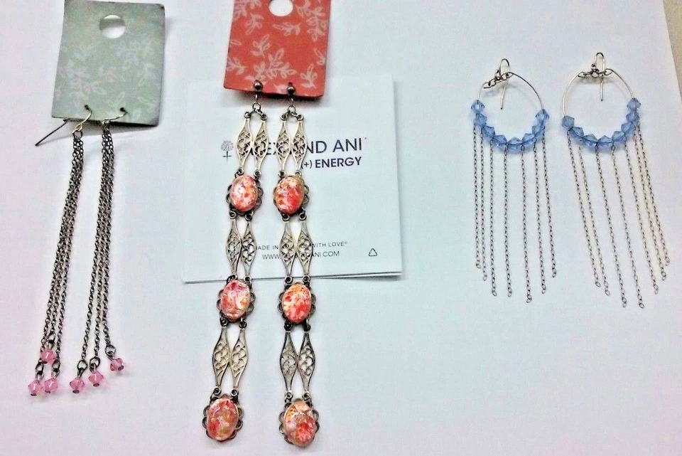 Pendientes ALEX AND ANI Araña Aro Cuelga Cristal Muestras Retiradas Raro ❤️ Foto 1 de 1