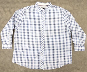 Twenty Eight Degrees Hemd Herren 3XL blau weiß 3 extra große Knöpfe Big & Tall - Bild 1 von 9