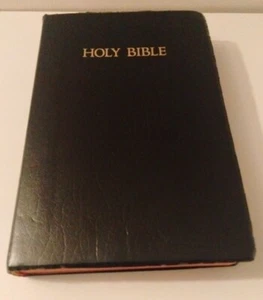 Holy Bible NKJV Words of Christ in Red Dictionary/Concordance, Nelson 412B Black - Picture 1 of 9