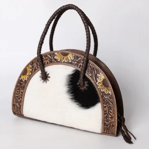 Bolso de mujer occidental de cuero genuino AD American Darling Taco para cabello tostado a mano - Imagen 1 de 6