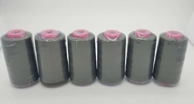 6 Big Spools Army Green Sewing Threads 6000 YARDS / Cone T27 S/2  Great Quality - Image 1 of 4