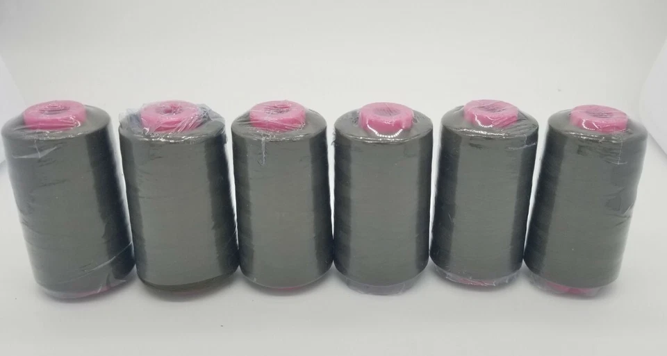 6 Big Spools Army Green Sewing Threads 6000 YARDS / Cone T27 S/2  Great Quality - Image 1 of 4