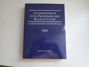 Illinois Zivilprozessordnung und Gerichtsordnung des Staates und des Bundes 1993 - Bild 1 von 2