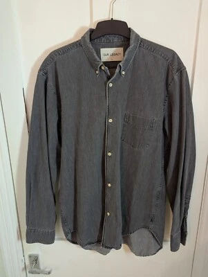 Our Legacy Everyman 1950s shirt black denim Size 52 - Image 1 of 4