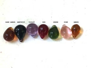 LOT OF 5~NEW GLASS GRAPE TEAR DROP SUNCATCHER 20mm Chandelier Prism 7 colors  - Picture 1 of 11