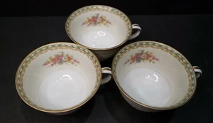 Noreen -Noritake China - 3 Tea Cups - Chipped Bases - superficial - Picture 1 of 6