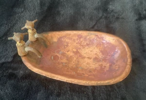 Vintage Copper & Brass Handmade Soap Dish....Folk Art? - Picture 1 of 4