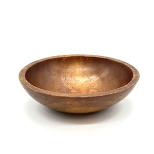 Vintage MCM Mort N Marton (MnM) kanadische Birkenholz Teigschüssel 9”d markiert - Bild 1 von 5