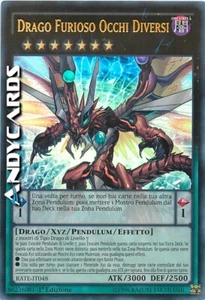 DRAGO FURIOSO OCCHI DIVERSI (Odd-Eyes Raging Dragon) Ultra R • RATE IT048 • 1Ed - Foto 1 di 1