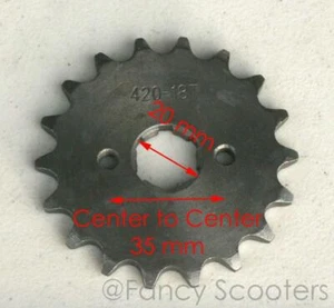 420 18T 20mm Accionamiento Contador Frontal Pitón ATV Pit Bike Lifan YX Loncin, 110 125 - Imagen 1 de 2