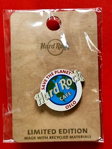 HRC Hard Rock Cafe Oslo STP Save the Planet Wood Logo 2019 LE100 OVP - Picture 1 of 3