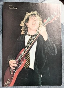 AC/DC / ANGUS YOUNG LIVE / MAGAZINE FULL PAGE PINUP POSTER CLIPPING (2) - Picture 1 of 1