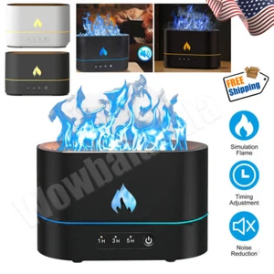 250ml Air Humidifier Essential Oil Aroma Diffuser 3D Flame Mist Home Decor USB - Picture 1 of 15