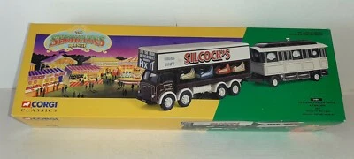 LEYLAND DODGEM TRUCK & CARAVAN SET 24801 CORGI CLASSICS - Immagine 1 di 2