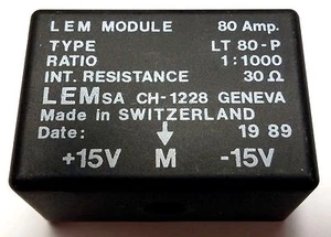 Modulo Lem 80 Amp LT 80-P LT80-P Sensore Trasduttore di Corrente Swiss made 80A - Foto 1 di 9