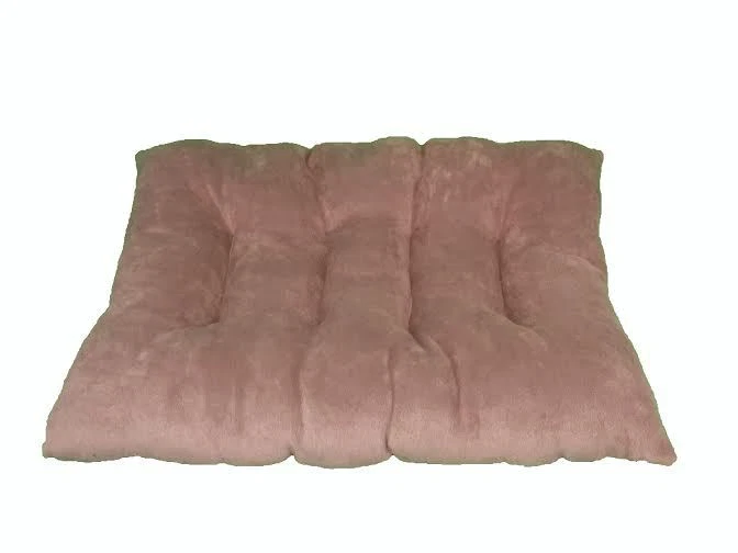 rectangle brown dog cat pet floor cushion basket pillow fleece warm - Image 1 of 1