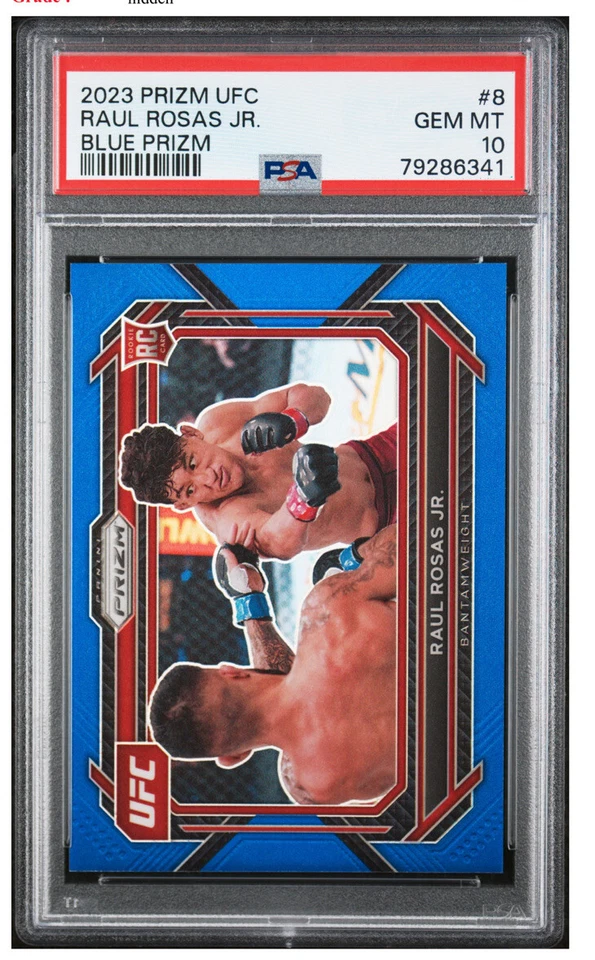 RAUL ROSAS JR 2023 Prizm UFC #8 Rookie RC Blue Prizm /175 PSA 10 - Image 1 of 1