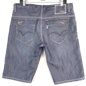 Vintage Men's Levi's Silver tab denim Blue jean shorts size 34 pocket flaps - Picture 1 of 16