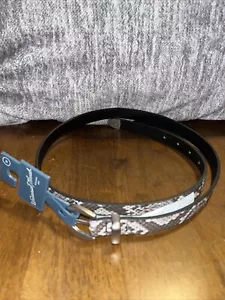 Cinturón Ajustable de Cuero Sintético con Hilo Universal Talla M Nuevo con Etiquetas - Imagen 1 de 1