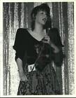 1990 Press Photo Miss Illinois Singing At A Event Alabama   Amra08970