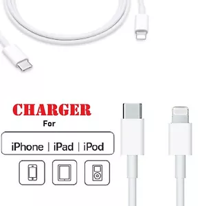 Type C Cable Fast Charging Data Cable Cord USB C for iPhone 14 13 12 11 Pro Max - Picture 1 of 8