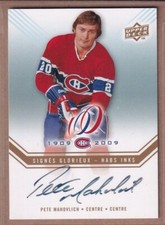 2008-09 Upper Deck Montreal Canadiens Centennial Habs INKS Pete Mahovlich AUTO