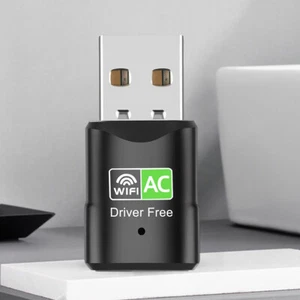 600M USB Wireless Network Card Free Drive 2.4GHz 5.8GHz Dual Band WiFi Receiver - Afbeelding 1 van 11