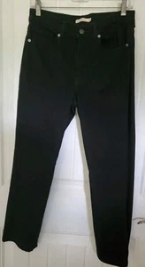 Levi's 29 x 26 Classic Crop Straight Leg Skinny Jeans, schwarz, Größe 10 - Bild 1 von 14