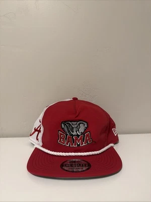 New Era The Golfer Alabama Crimson Tide Retro Retro Retro Logotipo Snapback Cuerda Sombrero Foto 1 de 4