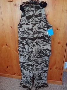 Columbia Gallatin Range Wool Bib Size L Snow Camo Overalls - Picture 1 of 6