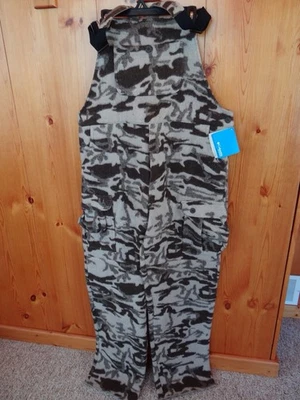  Columbia Gallatin Range Wool Bib Size L Snow Camo Overalls - Image 1 of 4