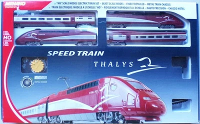 Mehano T106 Ho Sncf Set Tgv Thalys 4 Elemente Schienen Transfo fast neu - Bild 1 von 4
