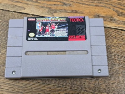 ⚡Super Nintendo TECMO SUPER  NBA BASKETBALL Game Cartridge - Image 1 of 3