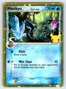 Mimikyu Delta Species SWSH136 Celebrations Black Star Promo Pokemon Card - Nm - Picture 1 of 2